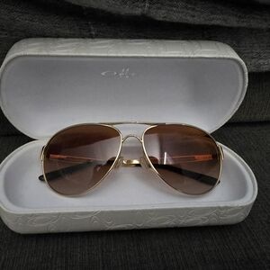 Gold Aviator Sunglasses
